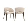 Essstuhl Kenzi in Cream Unicorn oder Cognac Fusion von Richmond Interiors – Bild 1
