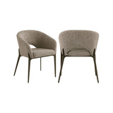 Essstuhl Kenzi in brown tweed von Richmond Interiors – Bild 1
