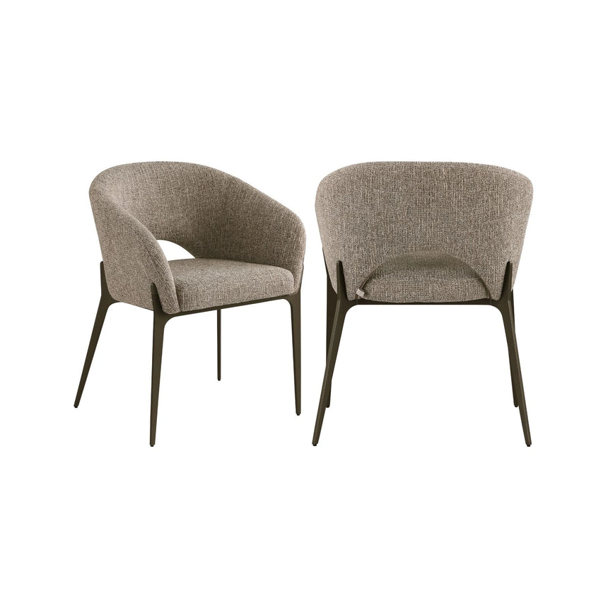 Essstuhl Kenzi in brown tweed von Richmond Interiors – Bild 1
