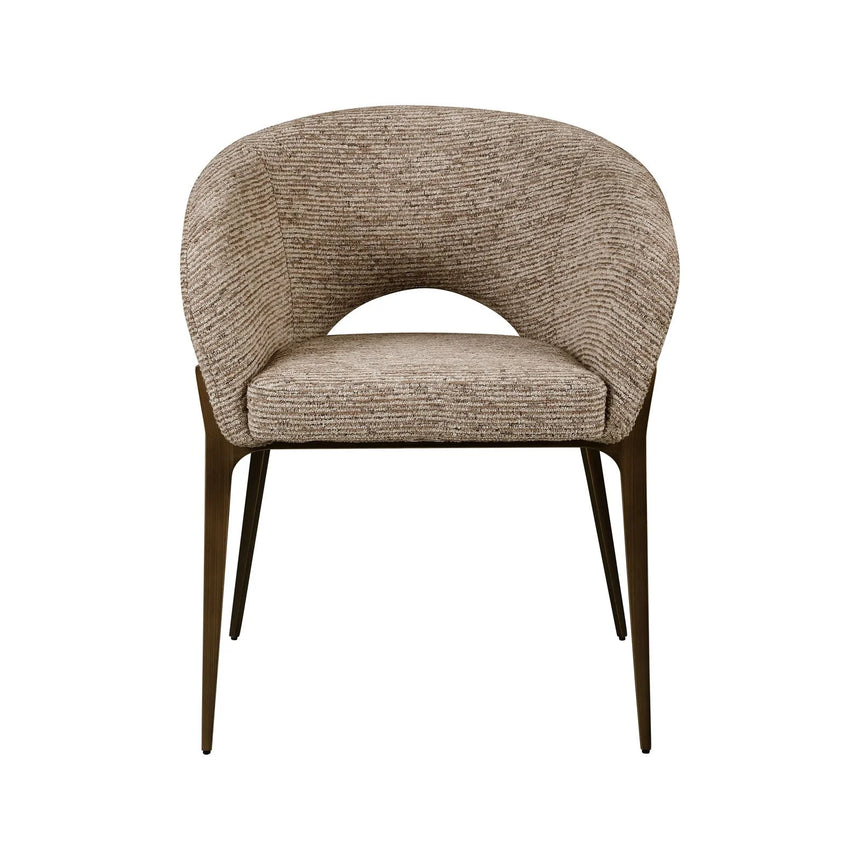 Essstuhl Kenzi in mocca linear von Richmond Interiors – Bild 3
