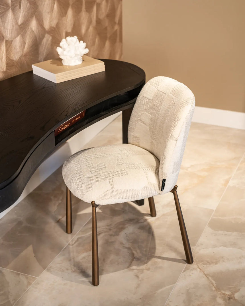 Essstuhl Lana in beige graffic als 2er-Set von Richmond Interiors – Bild 2