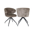 Essstuhl Milly, drehbar, aus Chenille in Niagara Stone von Richmond Interiors – Bild 1
