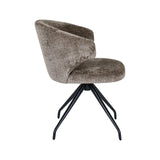 Essstuhl Milly, drehbar, aus Chenille in Niagara Stone von Richmond Interiors – Bild 3