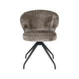 Essstuhl Milly, drehbar, aus Chenille in Niagara Stone von Richmond Interiors – Bild 5