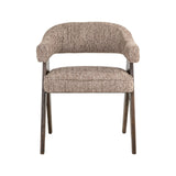 Essstuhl Mori mit flammhemmendem Bezug in mocca linear, 63x59x79 cm von Richmond Interiors – Bild 3