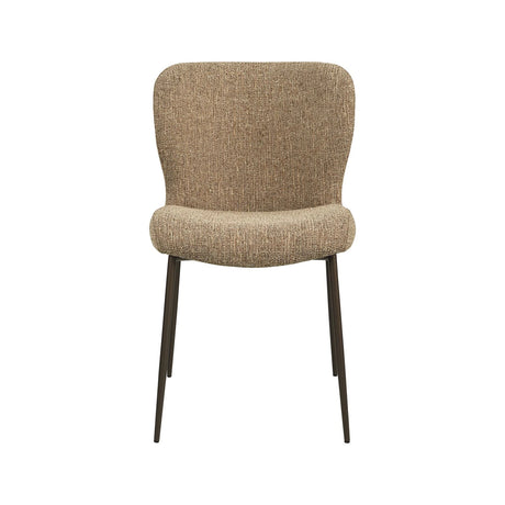 Essstuhl Odarby im 2er-Set mit flammhemmendem Bezug in brown tweed, 51x64x84 cm von Richmond Interiors – Bild 3