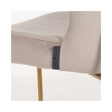 Essstuhl Odessa mit flammhemmendem Bezug in khaki velvet als 2er-Set von Richmond Interiors – Bild 5