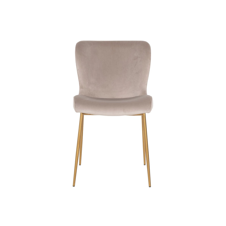 Essstuhl Odessa mit flammhemmendem Bezug in khaki velvet als 2er-Set von Richmond Interiors – Bild 6