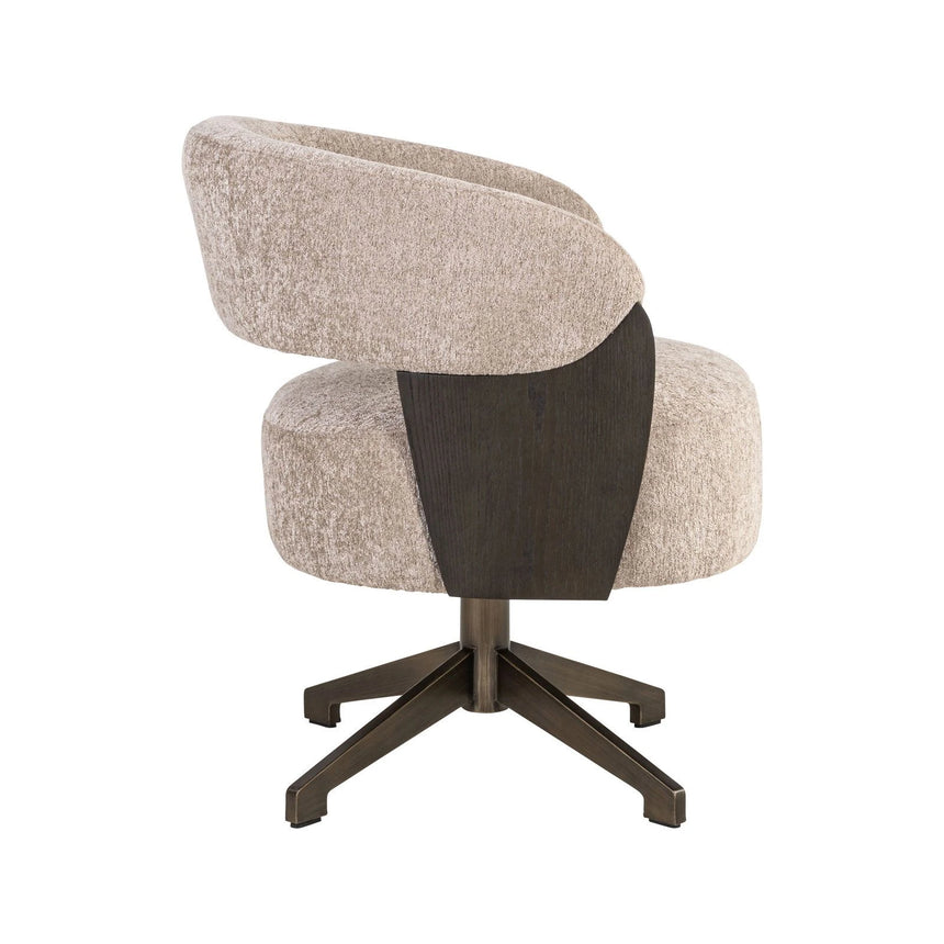 Essstuhl Pollux mit Drehfunktion in be easy sand und Eiche von Richmond Interiors – Bild 4