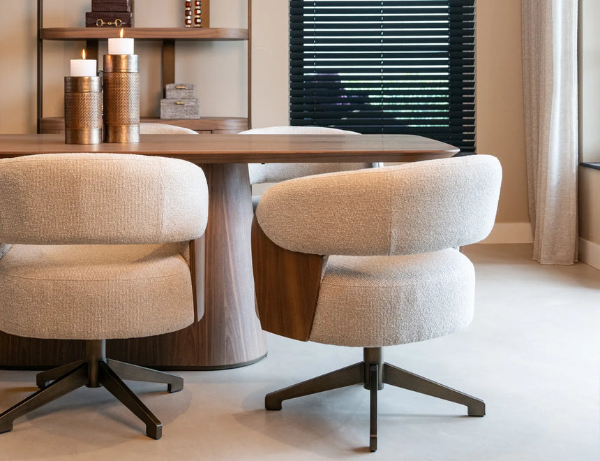 Essstuhl Pollux mit Drehfunktion in lodge desert und Walnuss von Richmond Interiors – Bild 2