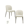 Essstuhl Stacker im 2er-Set mit flammhemmendem Bezug in biscotti, 54x60x82 cm von Richmond Interiors – Bild 1