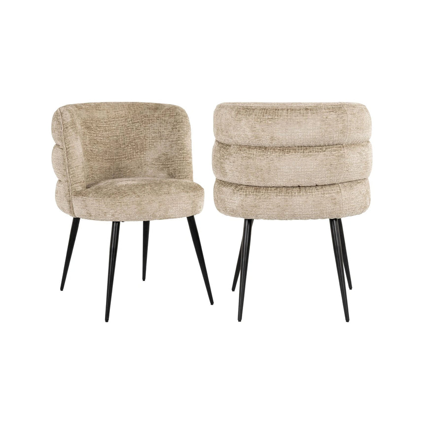 Essstuhl Stella mit flammhemmendem Bezug in desert fusion, 63x63x83 cm von Richmond Interiors – Bild 1