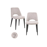 Essstuhl Tabitha in Natural Fancy, feuerhemmend, 2er-Set von Richmond Interiors – Bild 1