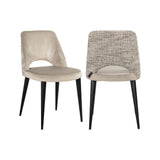 Essstuhl Tabitha mit flammhemmendem Bezug in trendy nature als 2er-Set von Richmond Interiors – Bild 2