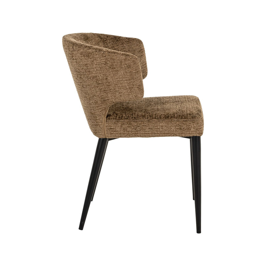 Essstuhl Taylor in brandy fusion, flammhemmend, 60x60x79 cm von Richmond Interiors – Bild 3