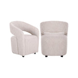 Essstuhl Vixen mit Rollen in natural linear von Richmond Interiors – Bild 1