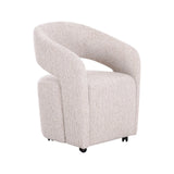 Essstuhl Vixen mit Rollen in natural linear von Richmond Interiors – Bild 2