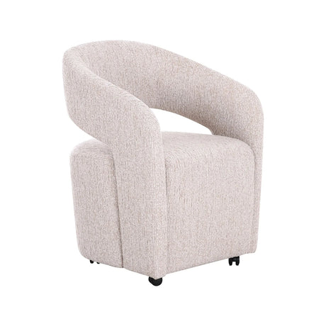 Essstuhl Vixen mit Rollen in natural linear von Richmond Interiors – Bild 2