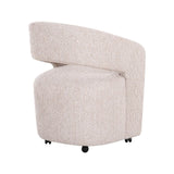 Essstuhl Vixen mit Rollen in natural linear von Richmond Interiors – Bild 5