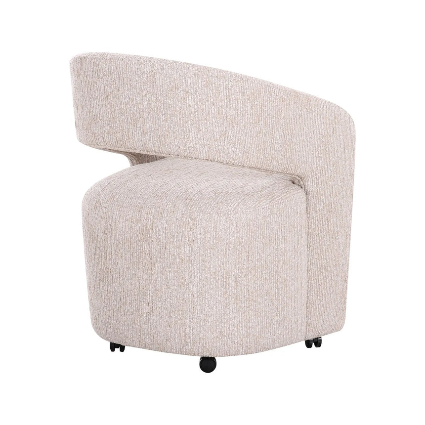 Essstuhl Vixen mit Rollen in natural linear von Richmond Interiors – Bild 5
