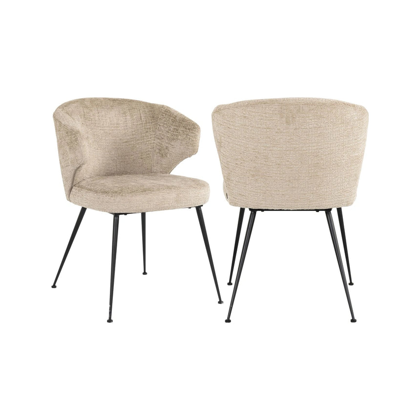 Essstuhl Xandra mit flammhemmendem Bezug in desert fusion, 59x67x80 cm von Richmond Interiors – Bild 1