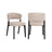 Essstuhl Zeno in beige leopard, 51x59x78 cm von Richmond Interiors – Bild 1