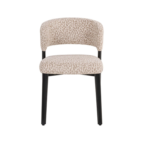 Essstuhl Zeno in beige leopard, 51x59x78 cm von Richmond Interiors – Bild 3