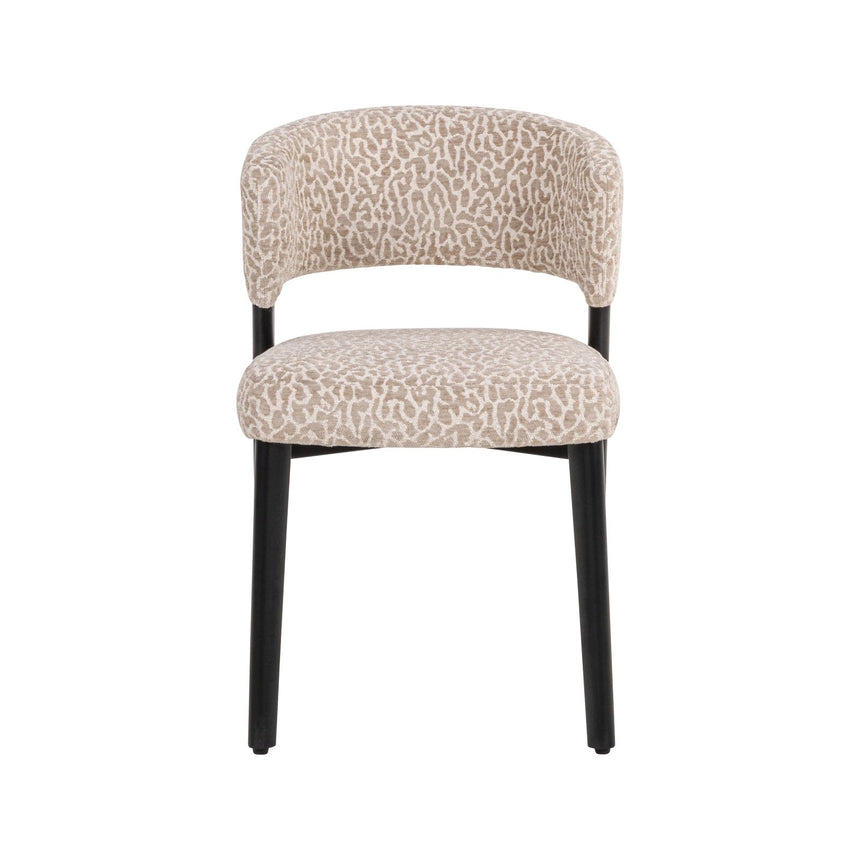 Essstuhl Zeno in beige leopard, 51x59x78 cm von Richmond Interiors – Bild 3