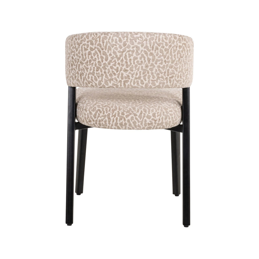 Essstuhl Zeno in beige leopard, 51x59x78 cm von Richmond Interiors – Bild 5