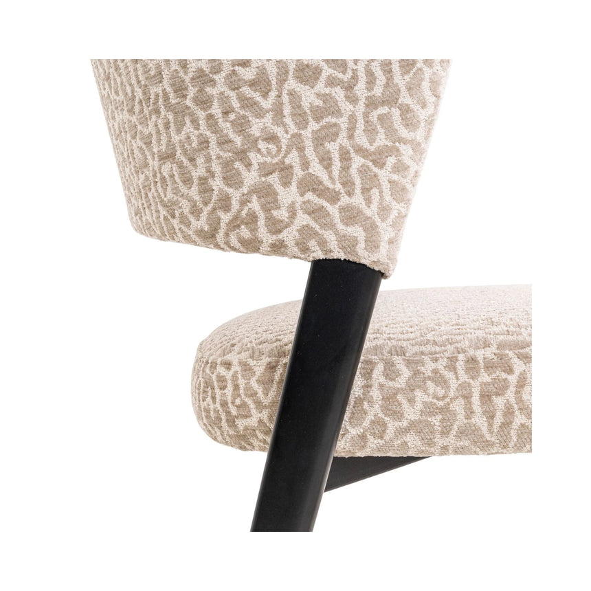 Essstuhl Zeno in beige leopard, 51x59x78 cm von Richmond Interiors – Bild 9