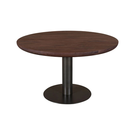 Esstisch Baldwin aus Mangoholz und Eisen in spicebrown, 130x130x76 cm von Richmond Interiors – Bild 1