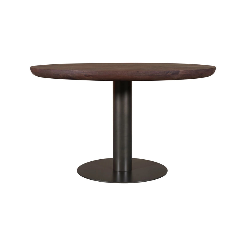 Esstisch Baldwin aus Mangoholz und Eisen in spicebrown, 130x130x76 cm von Richmond Interiors – Bild 2