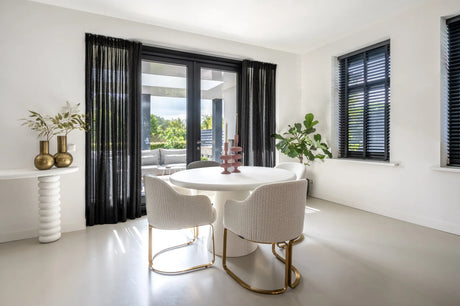 Esstisch Bloomstone in weiß, 130x130x76 cm von Richmond Interiors – Produktbild 3