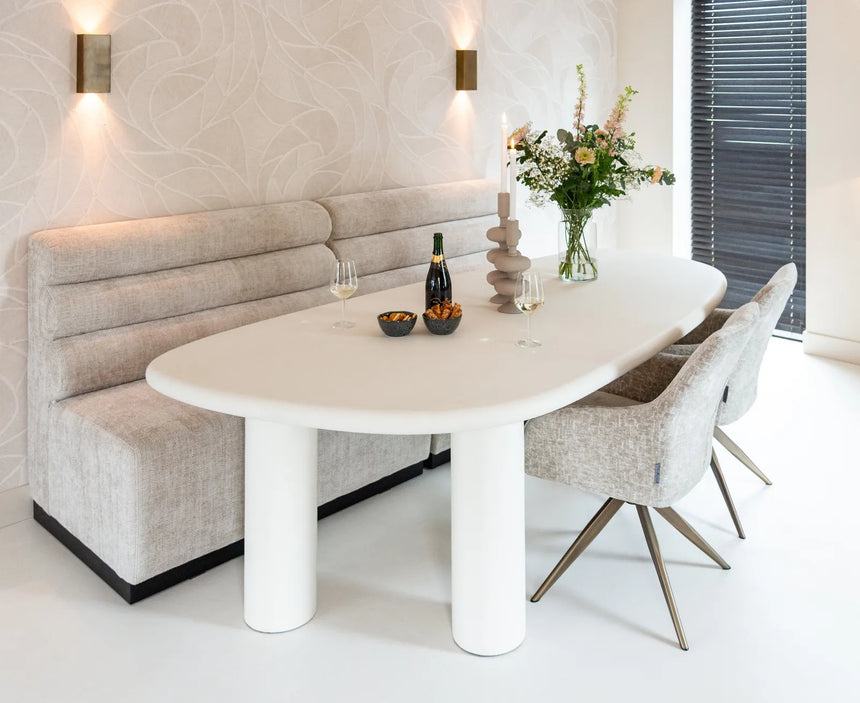 Esstisch Bloomstone in weiß, 235x120x76 cm von Richmond Interiors – Produktbild 13