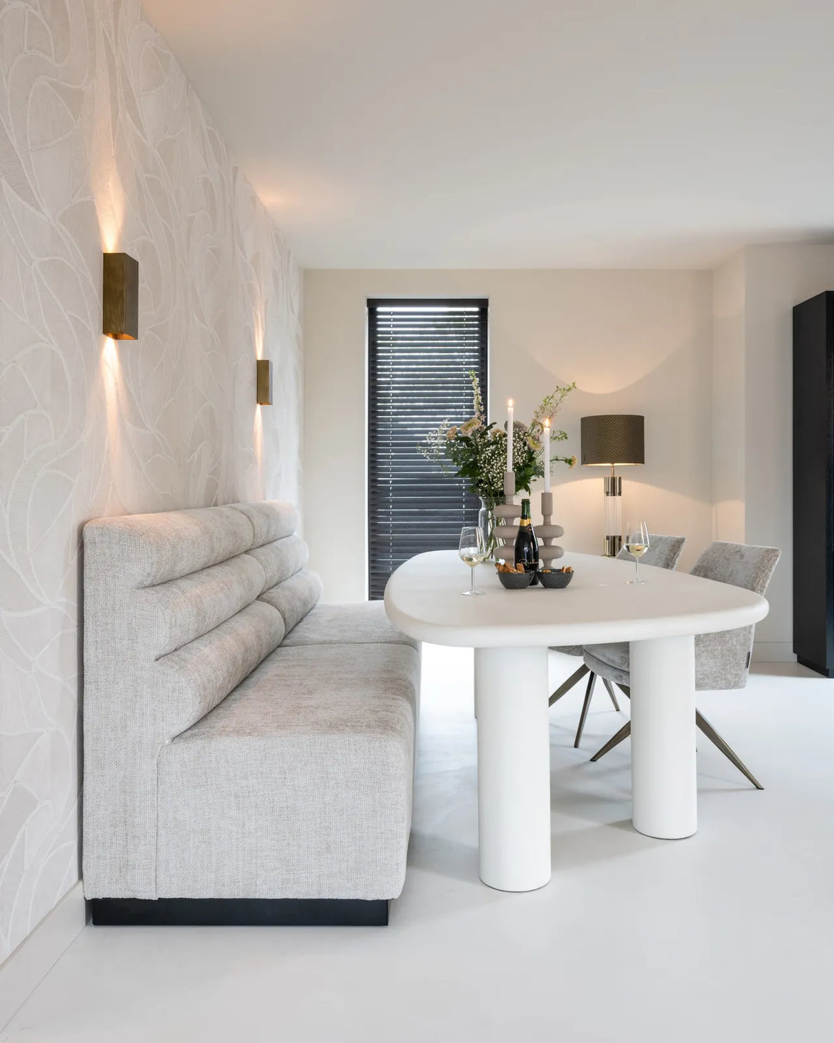 Esstisch Bloomstone in weiß, 235x120x76 cm von Richmond Interiors – Produktbild 9