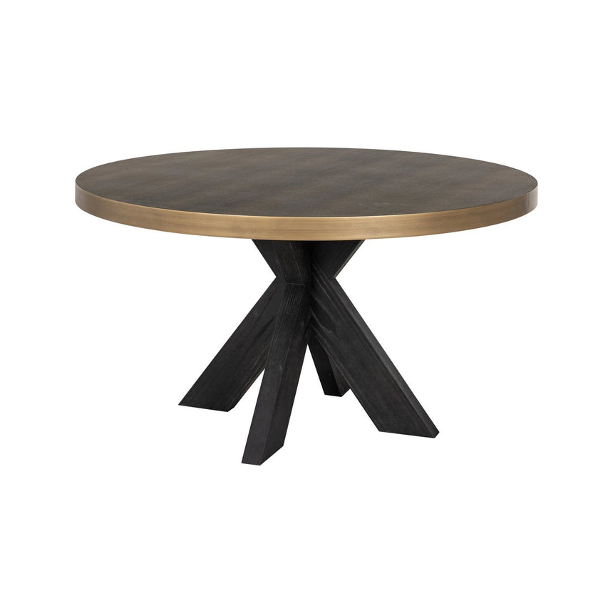Esstisch Bloomville in brass shagreen, 140x140x76 cm von Richmond Interiors – Produktbild 2
