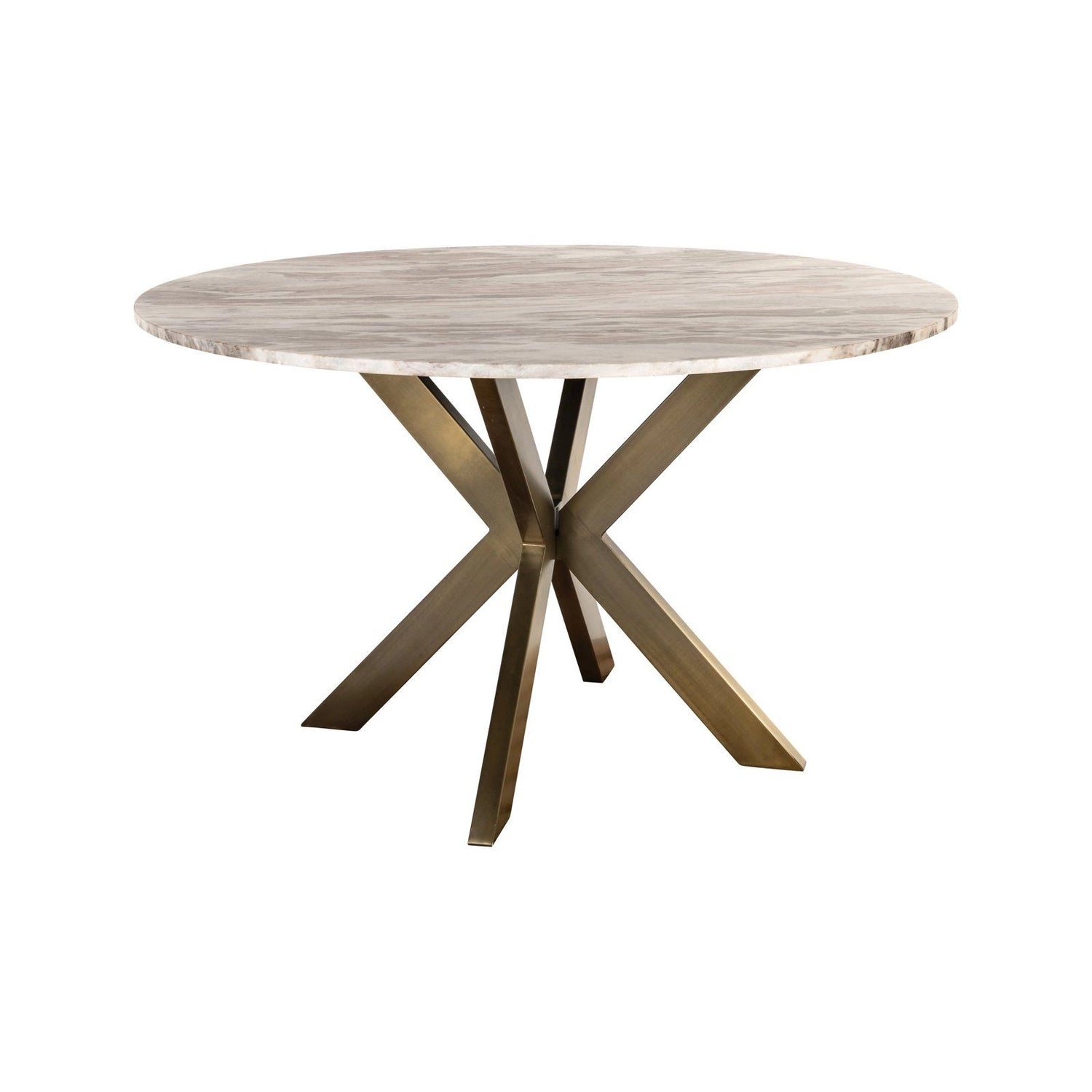 Esstisch Bottega aus Toronto-Marmor in Blush beige, 140x140x77 cm von Richmond Interiors – Produktbild 1