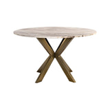 Esstisch Bottega aus Toronto-Marmor in Blush beige, 140x140x77 cm von Richmond Interiors – Produktbild 2