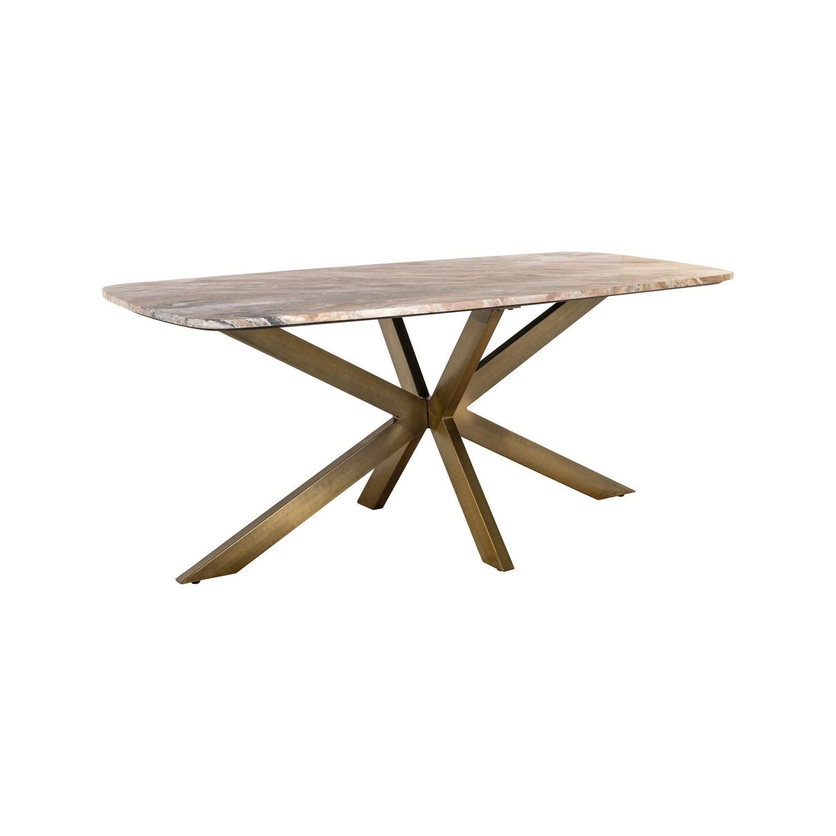 Esstisch Bottega aus Toronto-Marmor in Blush beige, 190x90x76 cm von Richmond Interiors – Produktbild 1