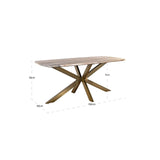 Esstisch Bottega aus Toronto-Marmor in Blush beige, 190x90x76 cm von Richmond Interiors – Produktbild 5