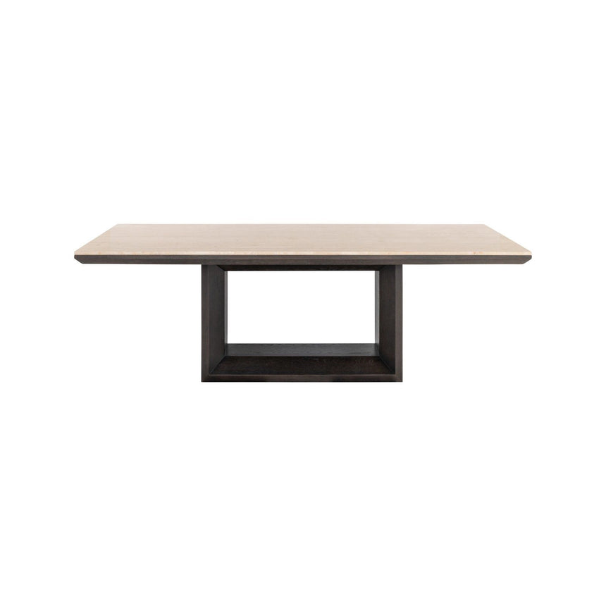 Esstisch Claremont aus Travertin und Eichenfurnier in beige, 230x100x76 cm von Richmond Interiors – Bild 2
