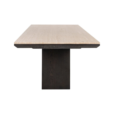 Esstisch Claremont aus Travertin und Eichenfurnier in beige, 230x100x76 cm von Richmond Interiors – Bild 3