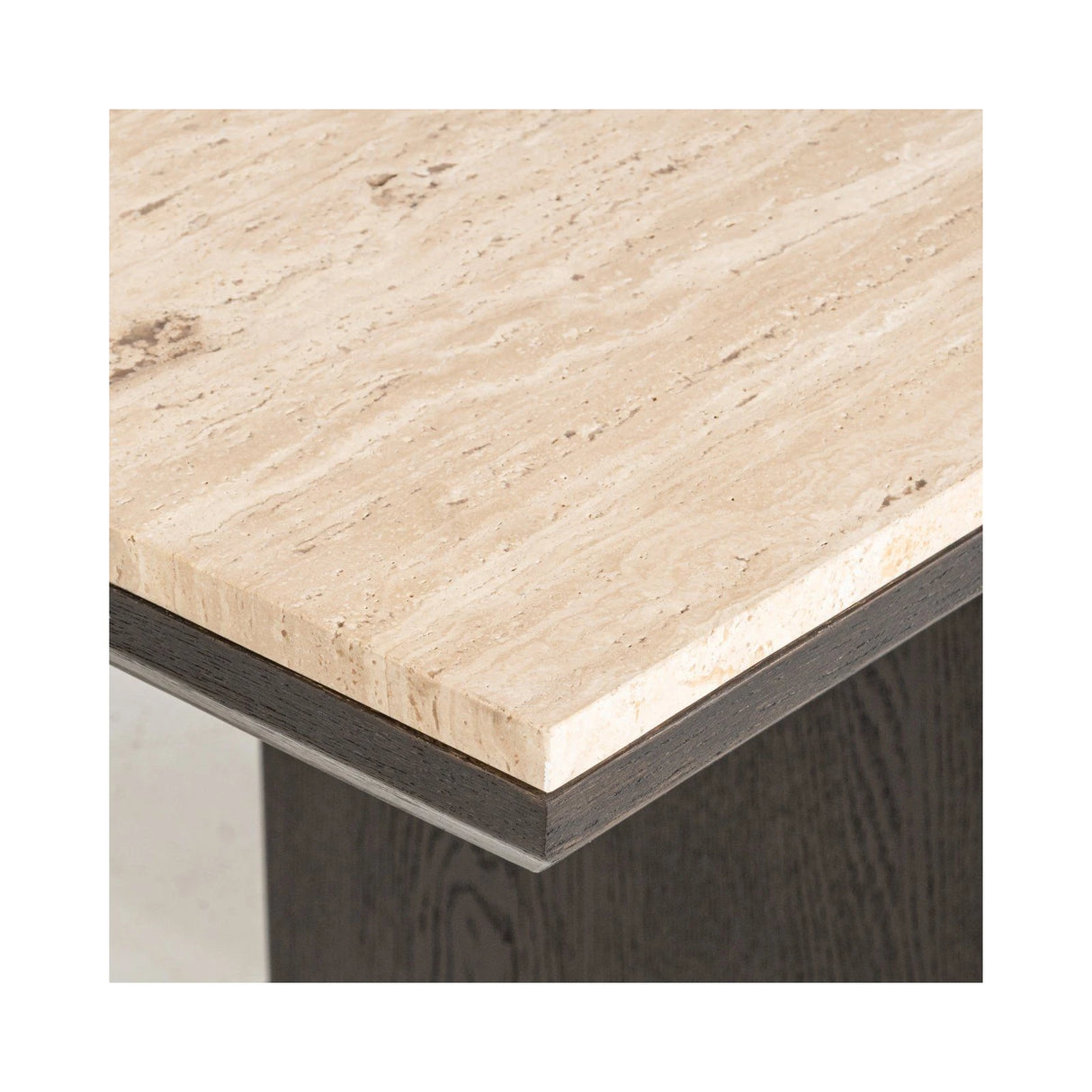 Esstisch Claremont aus Travertin und Eichenfurnier in beige, 230x100x76 cm von Richmond Interiors – Bild 5