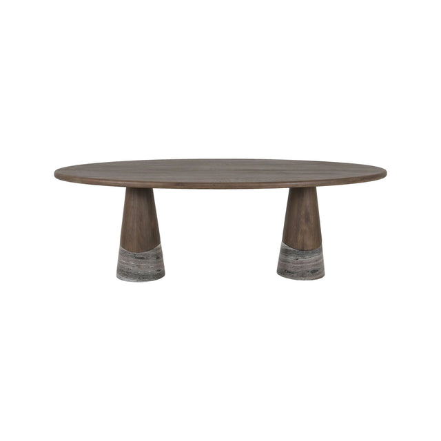 Esstisch Harper aus Eichenholz und Morchana-Marmor in rauchanthrazit, 230x110x76 cm von Richmond Interiors – Bild 3