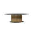 Esstisch Ironville aus Marmor in schwarz/gold, 235x110x76 cm von Richmond Interiors – Produktbild 3