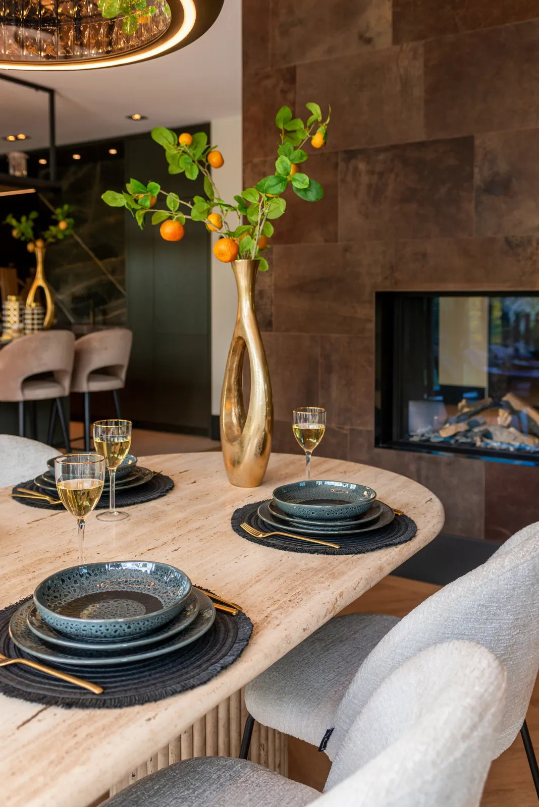 Esstisch La Cantera in beige, 240x100x75 cm von Richmond Interiors – Bild 6