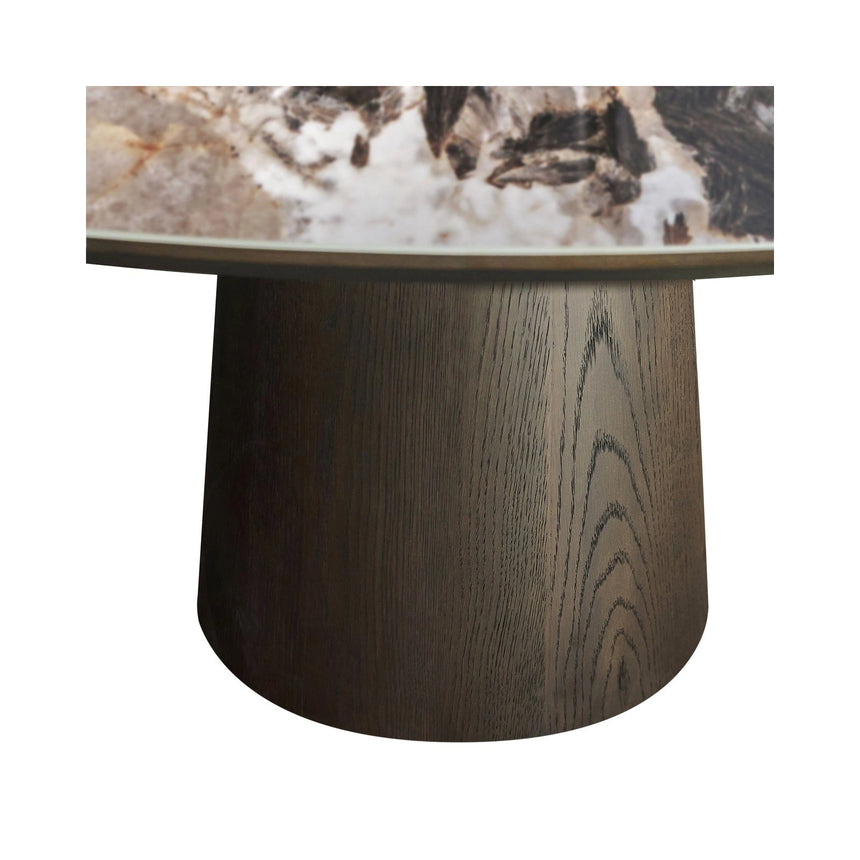 Esstisch Langford mit Eichenfurnier und Keramik in braun, 200x100x75 cm von Richmond Interiors – Bild 7