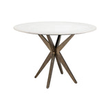 Esstisch Maisy aus Marmor in weiß, 114x114x76 cm von Richmond Interiors – Produktbild 1