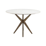 Esstisch Maisy aus Marmor in weiß, 114x114x76 cm von Richmond Interiors – Produktbild 2