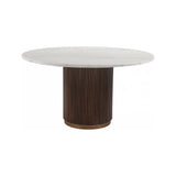 Esstisch Mayfield aus Marmor in weiß/braun, 140x140x76 cm von Richmond Interiors – Produktbild 1